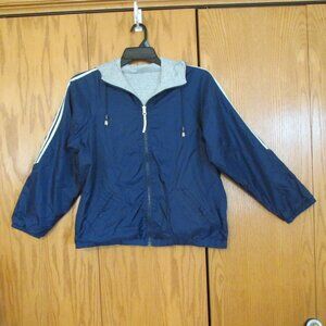 C S SIGNATURE MEN'S SIZE S COAT NAVY, GRAY REVERSIBLE JACKET ATHLETIC OUTERWEAR